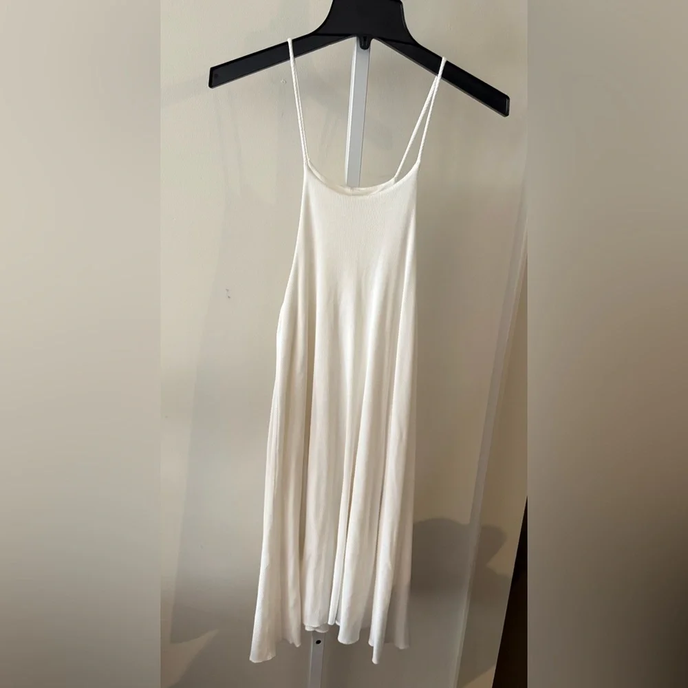 POL Cream Midi Dress